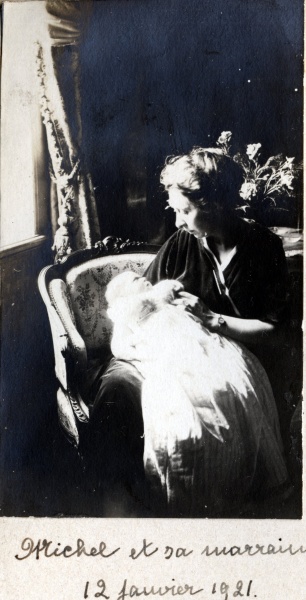 Lyon, 12 janvier 1921: Michel, Germaine sa marraine