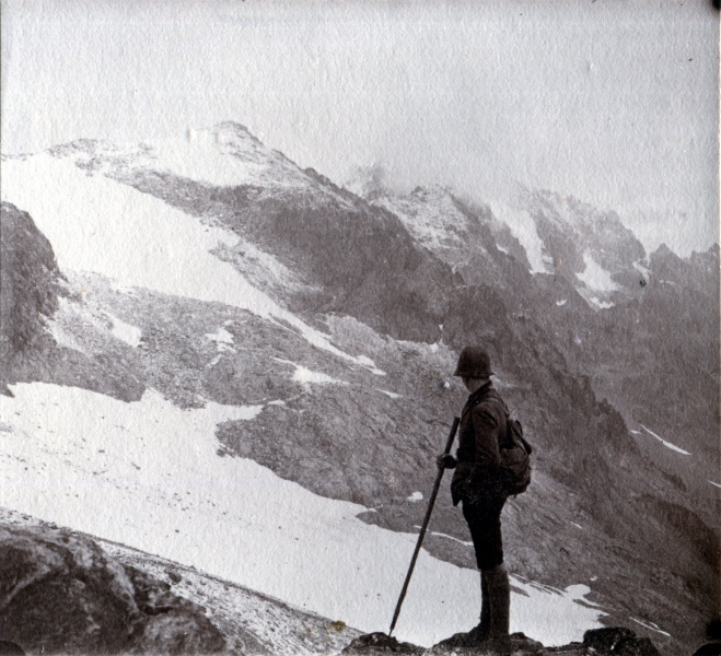 Massif du Pelvoux, aot 1922: Glacier blanc; Henri