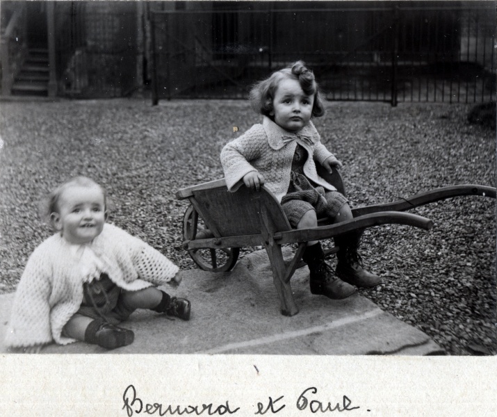 Ville d'Avray, 24 septembre 1922: Bernard et Paul Mugel