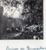 Ruines de Ganagobie, juillet 1922: Sybille du Chaffaut et Franois  droite