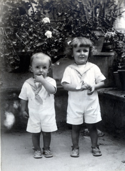 Digne, aot 1923: Bernard et Paul Mugel