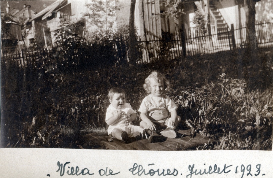 Thnes, juillet 1923 : Jean Colomb et Joseph Jr