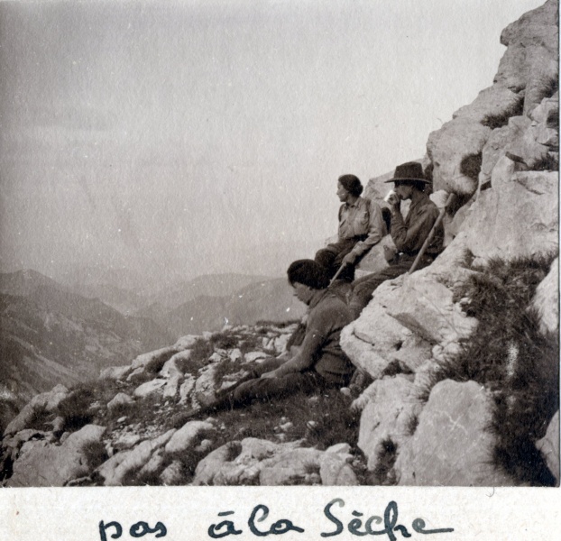 Pas  la Sche, 1924: Henri, Paule, Jacques