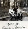 Lyon, parc de la Tte d'or, 15 juillet 1923: Pierre, Henri, Michel