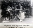 Digne, aot 1923: Paul Mugel, Yvonne, Michel, Toinon, Bernard Mugel