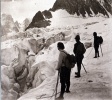 Massif du Pelvoux, aot 1923: Glacier blanc; Paule, Henri, Jacques