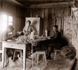 Massif du Pelvoux, aot 1923: refuge des crins; Jacques, Paule, Henri