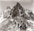 Massif du Pelvoux, aot 1923: col de la Temple; Henri, Jacques, Paule