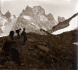 Massif du Pelvoux, aot 1923: col de la Temple; Paule, Jacques, Henri
