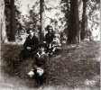 Lyon, Parc de la Tte d'or, 1925: Pierre; Henri, Genevive, Michel