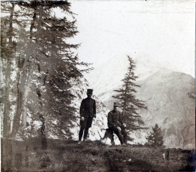 septembre 1914, fort de l'Olive: Louis, X