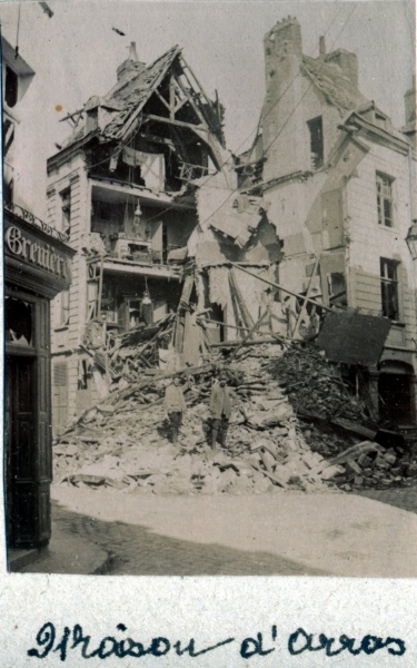 Arras, juin 1915: maison