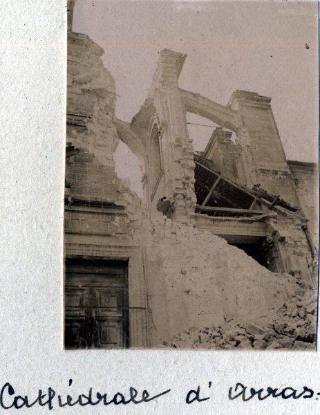 Arras, juin 1915: la cathdrale