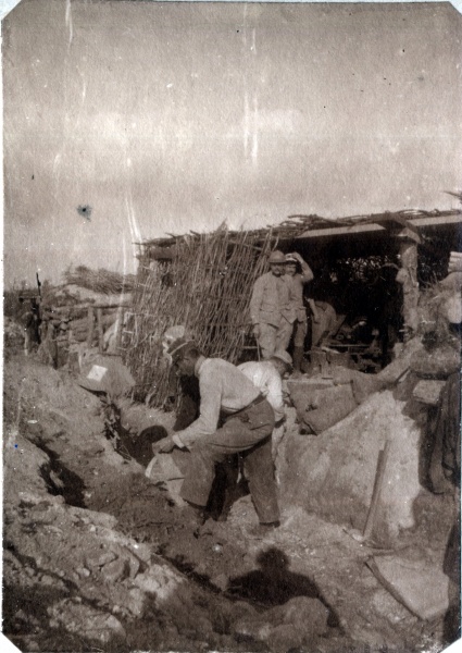 La Targette, octobre 1915: position de batterie