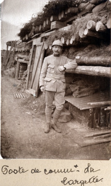La Targette, octobre 1915, poste de commandement: Louis