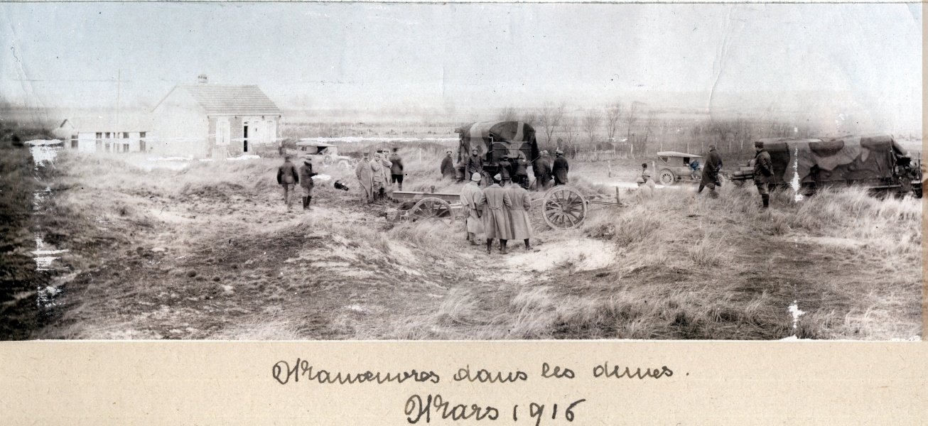 ?, mars 1916: manoeuvres dans les dunes