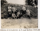 Artois, 1915: officiers et sous-officiers de la 24e demi-batterie (Louis assis au premier plan  gauche)