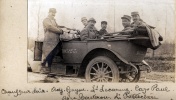 ?, 1916: chauffeur Daix, Adjudant Guyon, Lieutenant Lecarme, Caporal Paul, Aspirant Bouteron, Lieutenant Pottechre