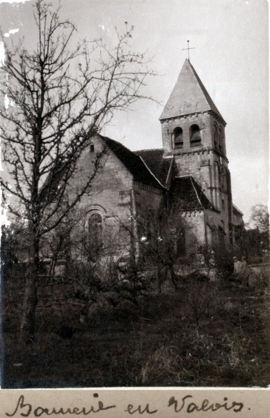 Bonneuil en Valois, 1916: l'glise