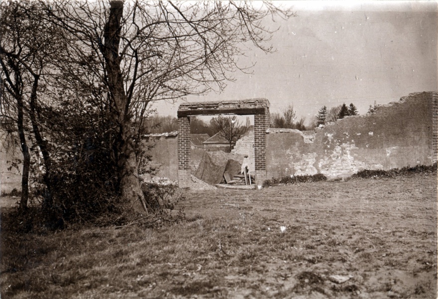 Puisieux, 1916: batterie des ruines