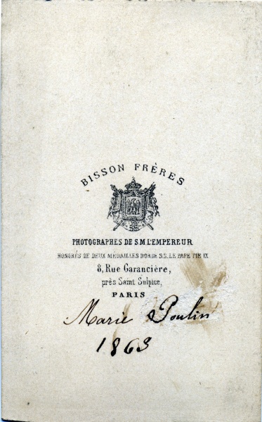 Dos de la photo prcdente
