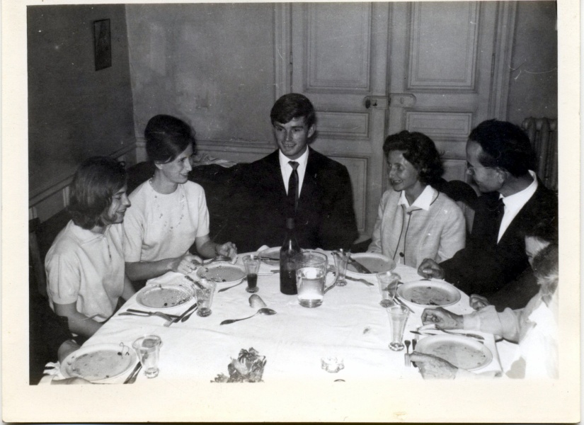 Aix (?), 1960: Sylvie, Anne, Jrme, Franoise, Pierre, Genevive, ...