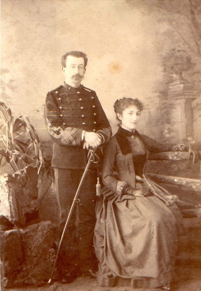 Andr UCHARD et Henriette Bouasse pouse UCHARD, Versailles, fvrier 1886